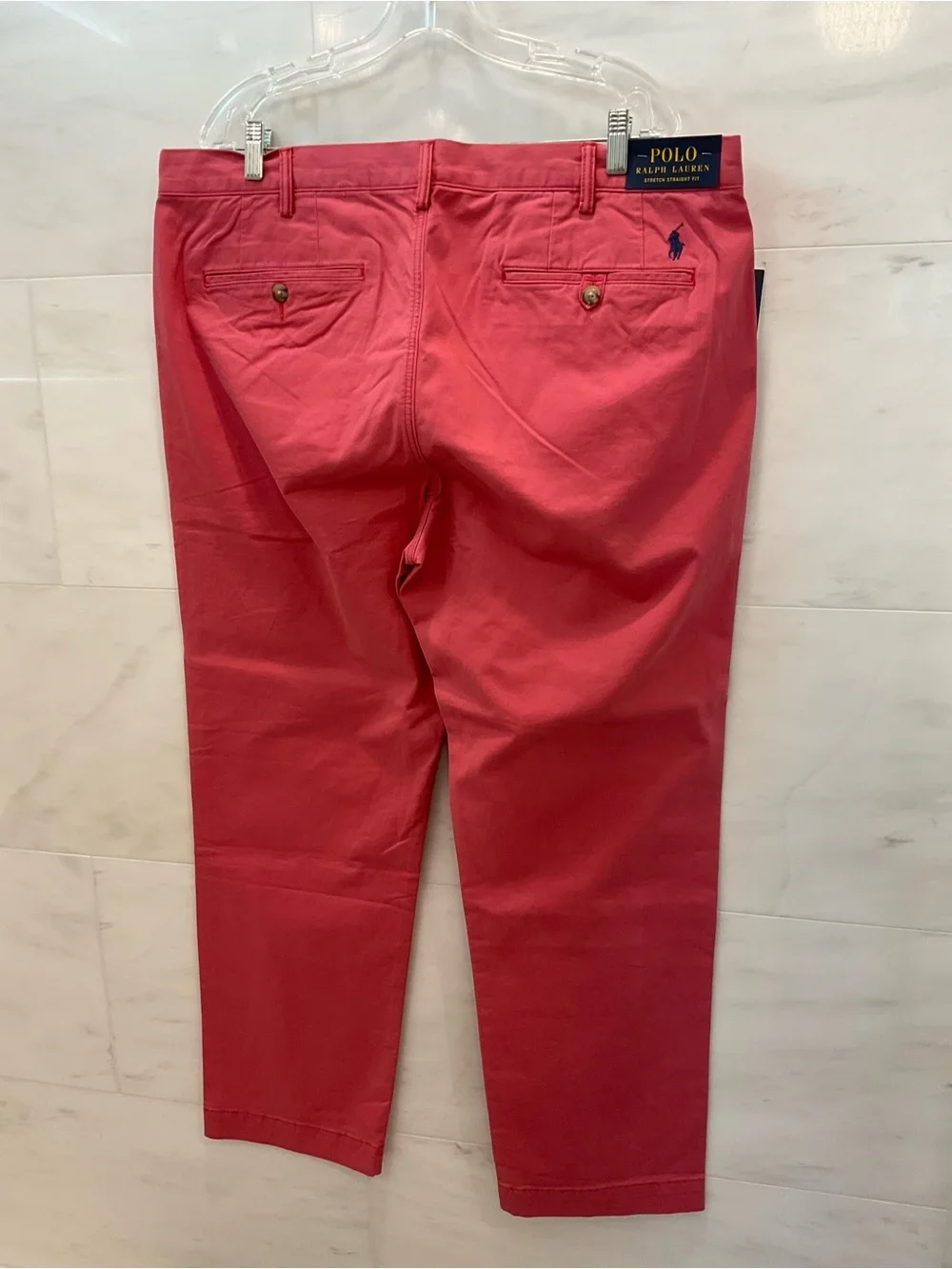 POLO Ralph Lauren Nantucket Red Stretch Straight Fit Chino Pants size 38-30 T77